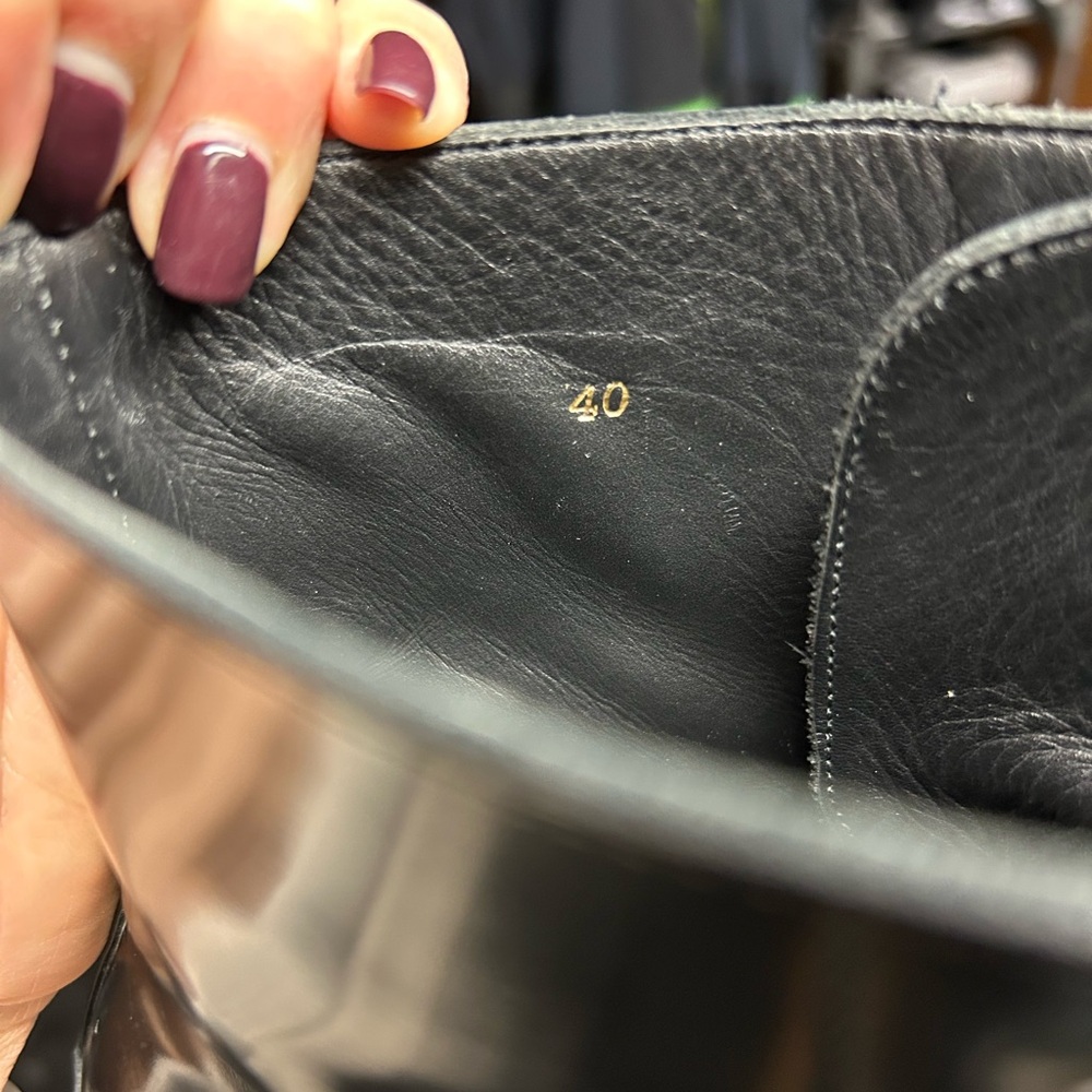 Maje Black Ankle Boots with Silver Buckle - Picture 8 of 9